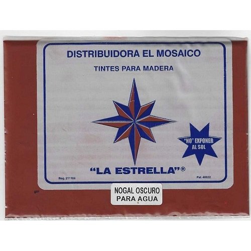 TINTE DE AGUA PARA MADERA, NOGAL OSCURO, LA ESTRELLA