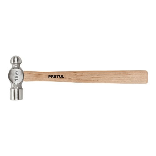 MARTILLO PULIDO DE BOLA 16 OZ MANGO MADERA, PRETUL