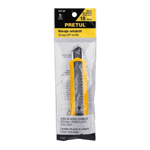 CUTTER RETRACTIL 18MM PRETUL