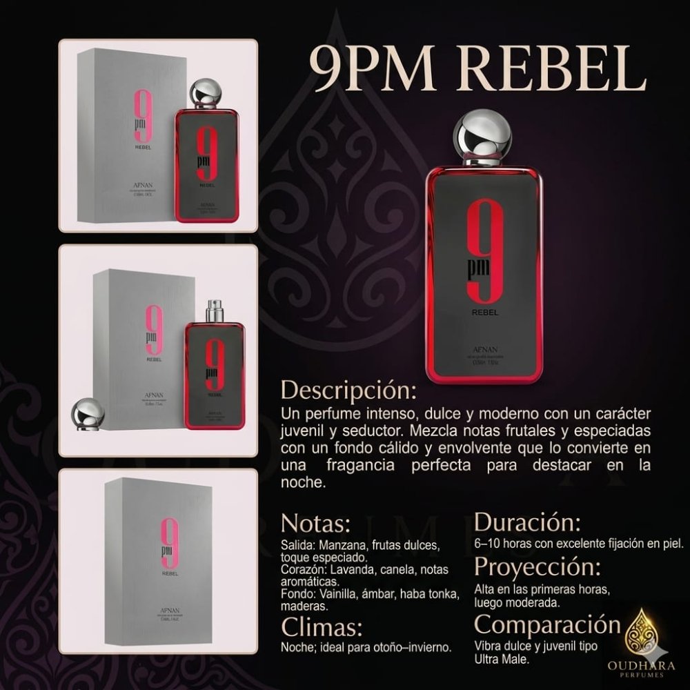9 Pm Rebel 100ML Edp Unisex