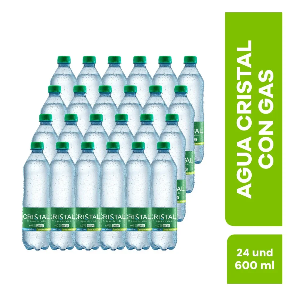 CRISTAL GAS 600 ML X 12 UNID