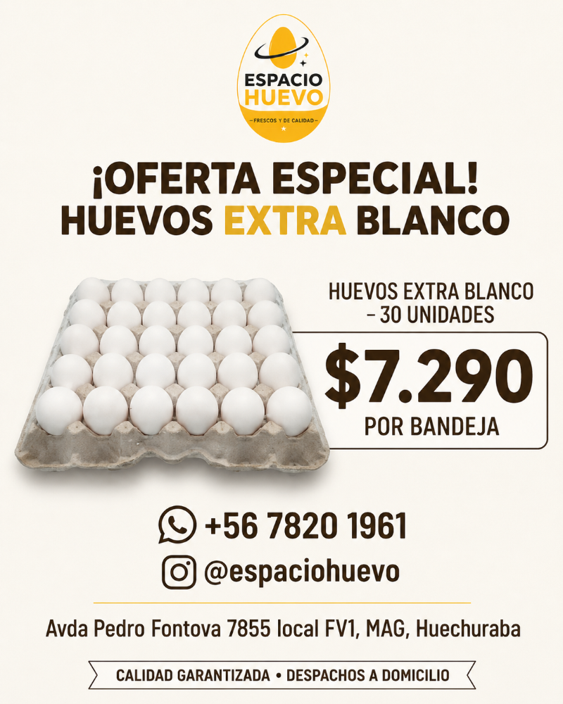 BANDEJA EXTRA BLANCO 30 UNI