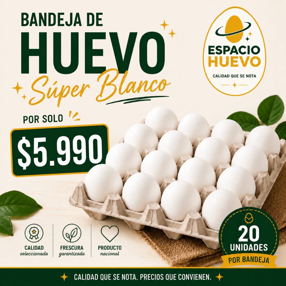 BANDEJA SUPER BLANCO 20 UNI