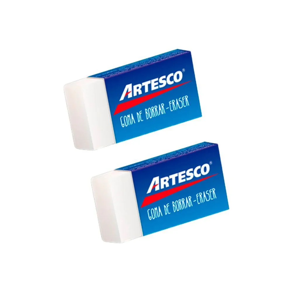 goma de borrar - eraser blanco ARTESCO