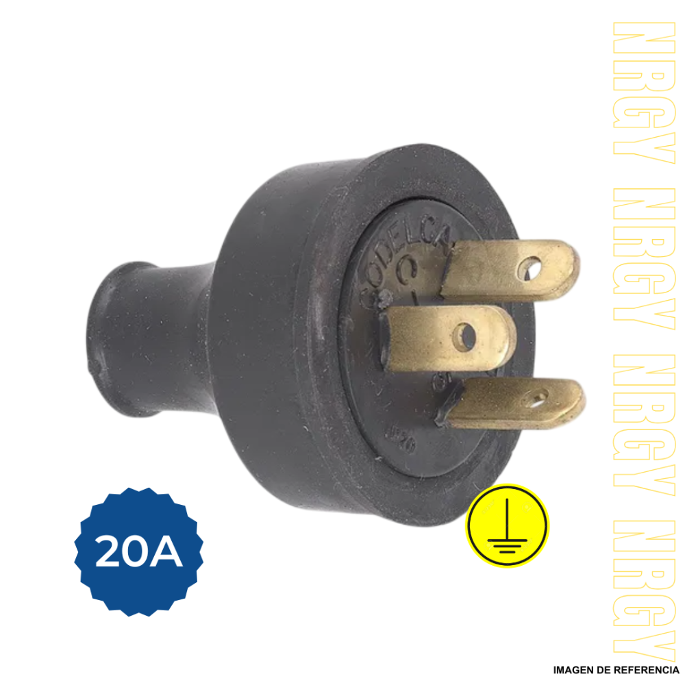 CLAVIJA macho 20A 3*20 trifasica pequeña