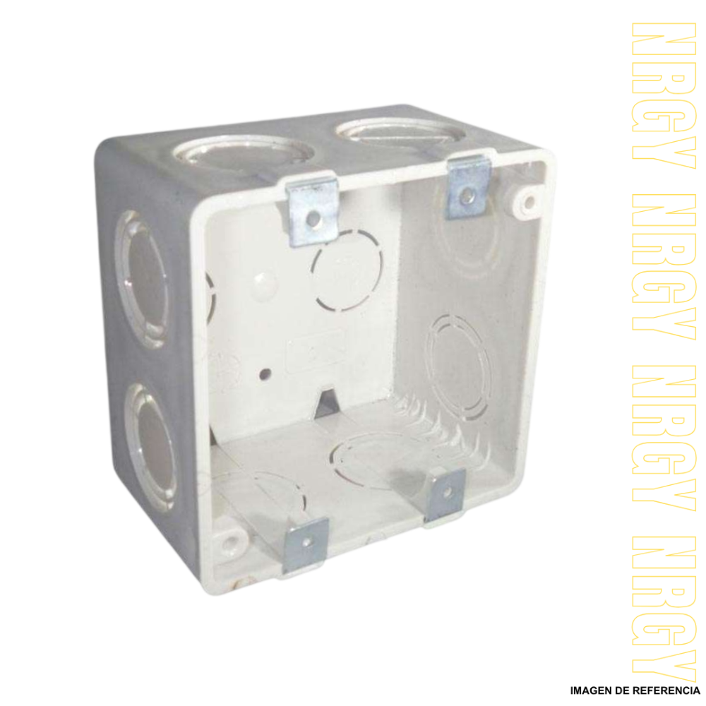 CAJA plastica 10x10 doble fondo