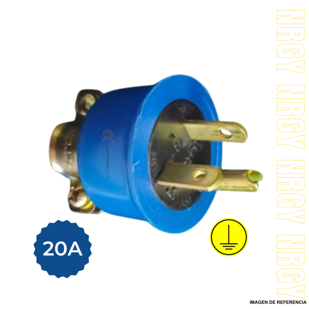 CLAVIJA macho 20A 2*20 bifasica pata trabada polo