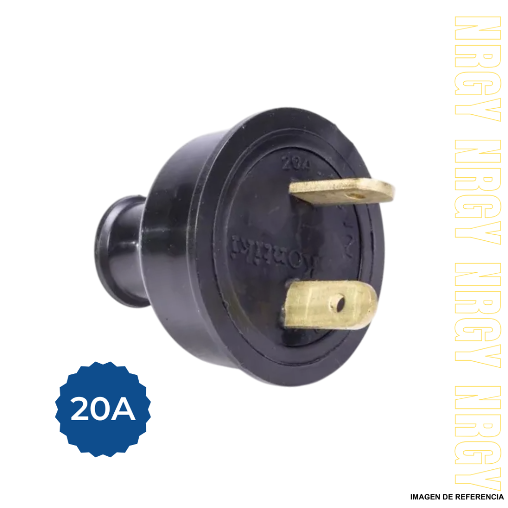 CLAVIJA macho 20A 2*20 bifasica pata trabada