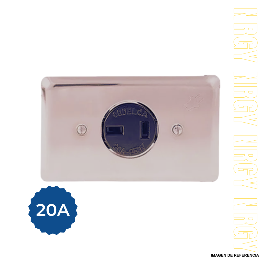 TOMA industral 20A 2*20 bifasica pata trabada