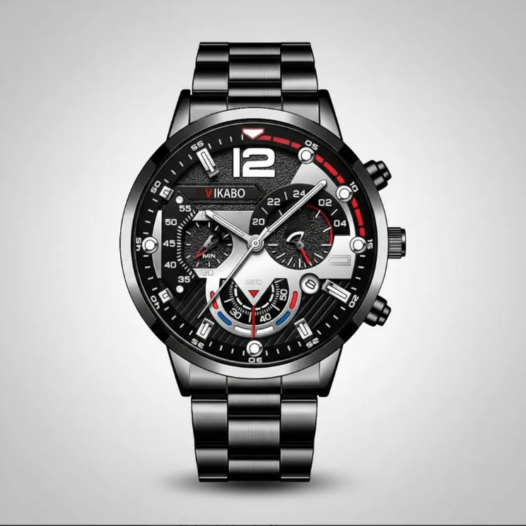 Reloj negro caballero
