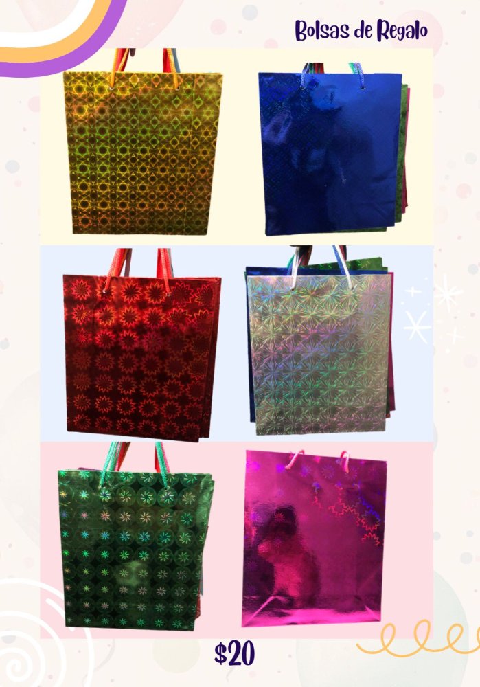 Bolsa de regalo brillosa