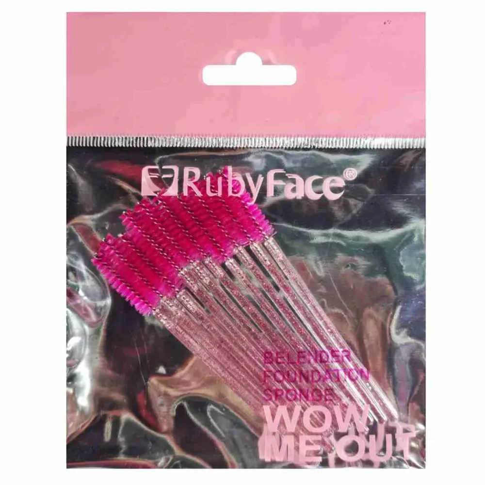 Cepillo aplicador Cejas y Pestañas Ruby Face 10 und