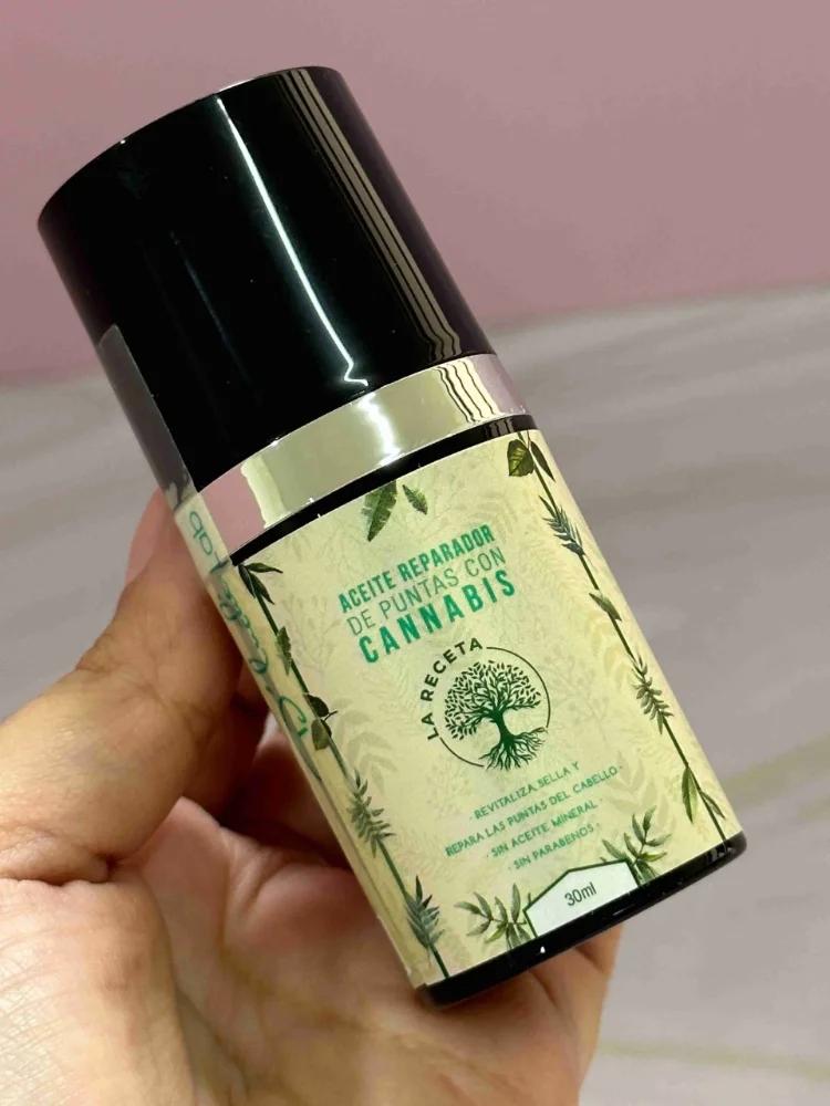 ACEITE REPARADOR DE PUNTAS CON CANABIS DE ROMERO LA RECETA