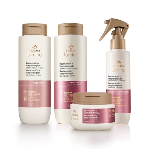 KIT NATURA LUMINA RESTAURACION Y LISO PROLONGADO