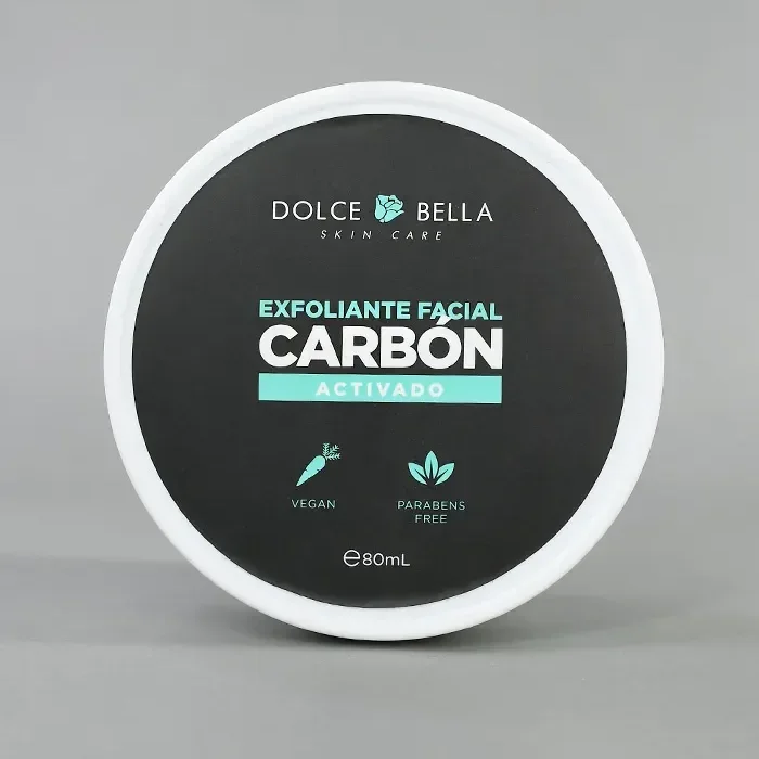 EXFOLIANTE FACIAL DOLCE BELLA CARBÓN ACTIVADO