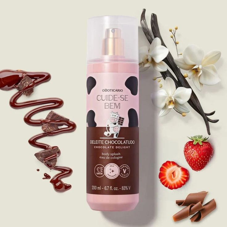 COMBO OBOTICARIO BODY SPLASH CHOCOLATE Y DESODORANTE HIDRATANTE