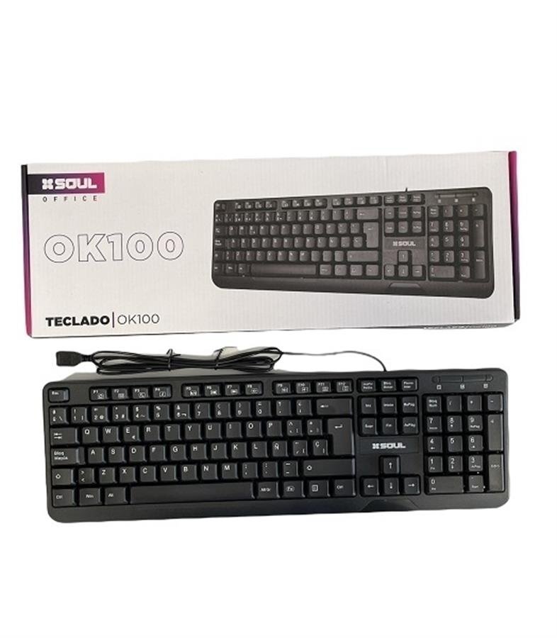 TECLADO CABLE SOUL OK100