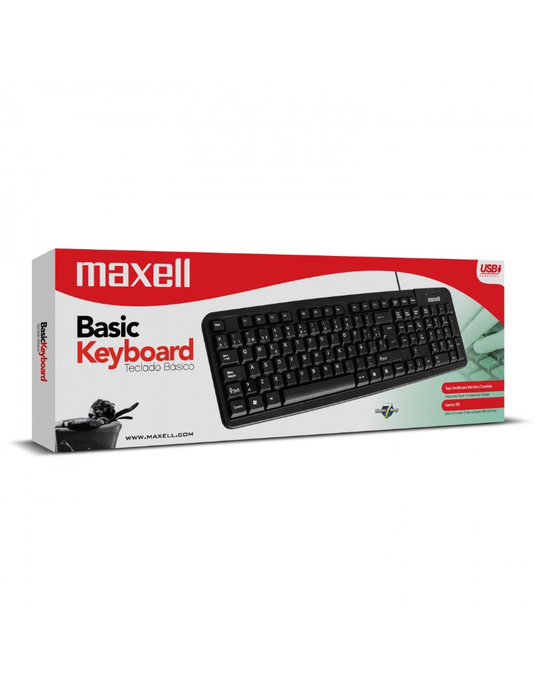 TECLADO CABLE  MAXELL KB90