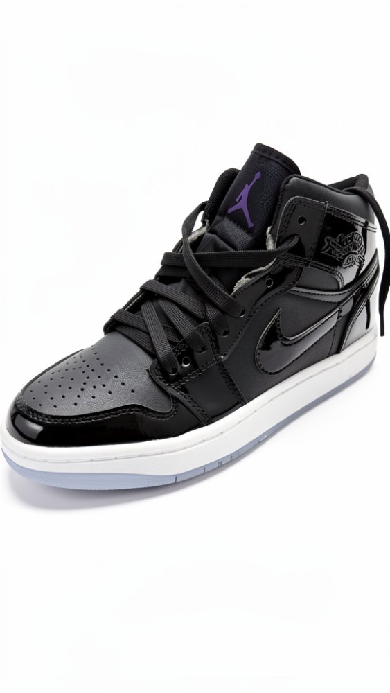 JORDAN NEGRO CHAROL SUELA BLANCA # 8.5