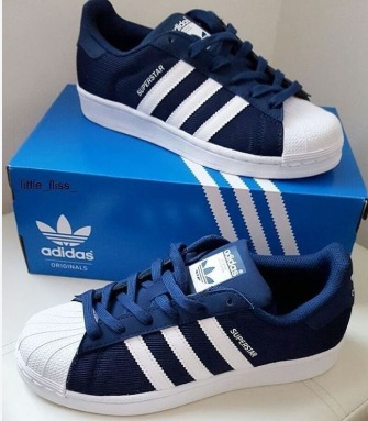 ADIDAS SUPER STAR AZUL CON BLANCO
