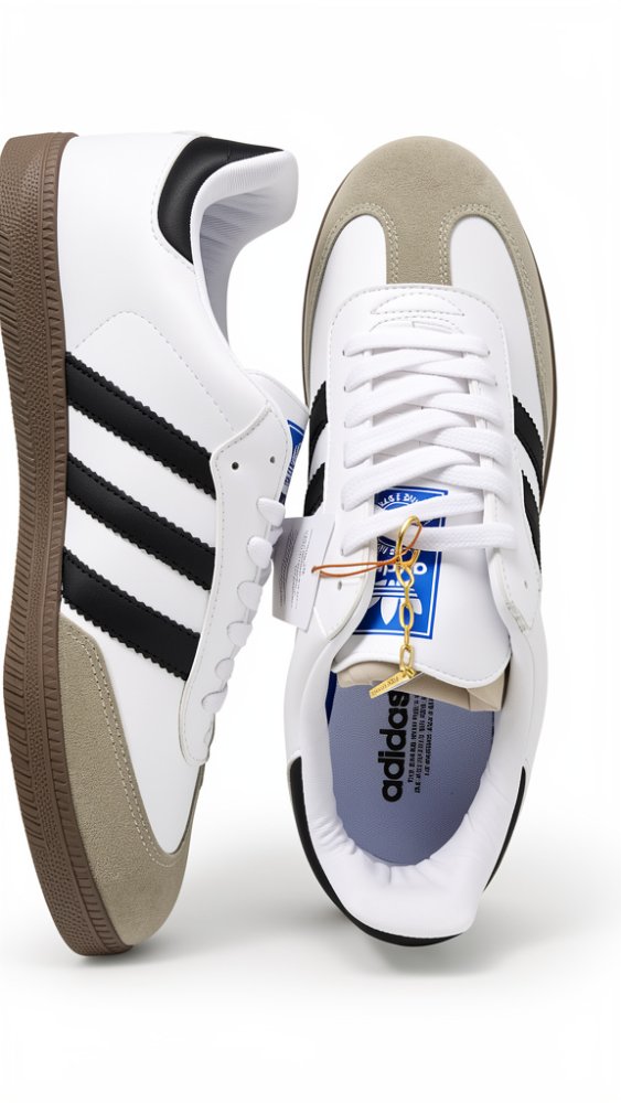 SAMBA WHITE BLACK #25.5