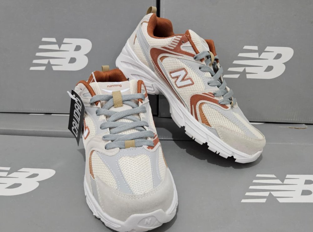NEW BALANCE BLANCO GRIS ADOBE #4.5