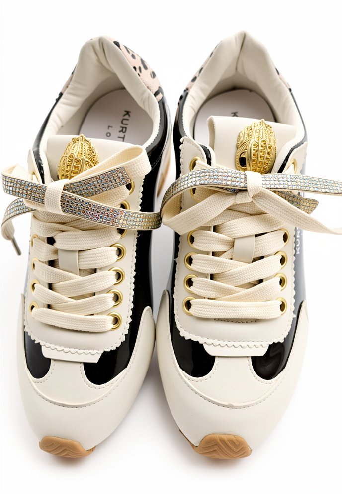 KURT GEIGER NEGROS CHAROL/CREMA #5