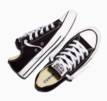 CONVERSE NEGROS BLANCO #8
