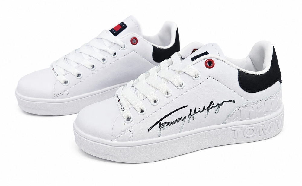 TENIS TOMMY HILFIGER REMIX BLANCO NEGRO #5