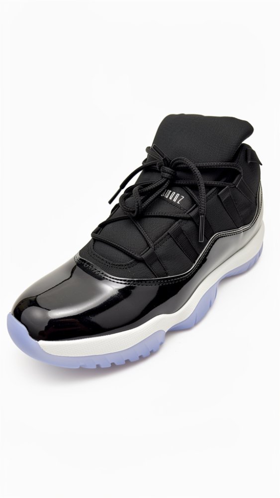 JORDAN J11 NEGRO CHAROL SUELA BLANCO AZUL #5