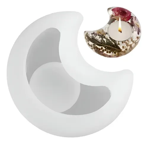 MOLDE PORTA VELA MEDIA LUNA