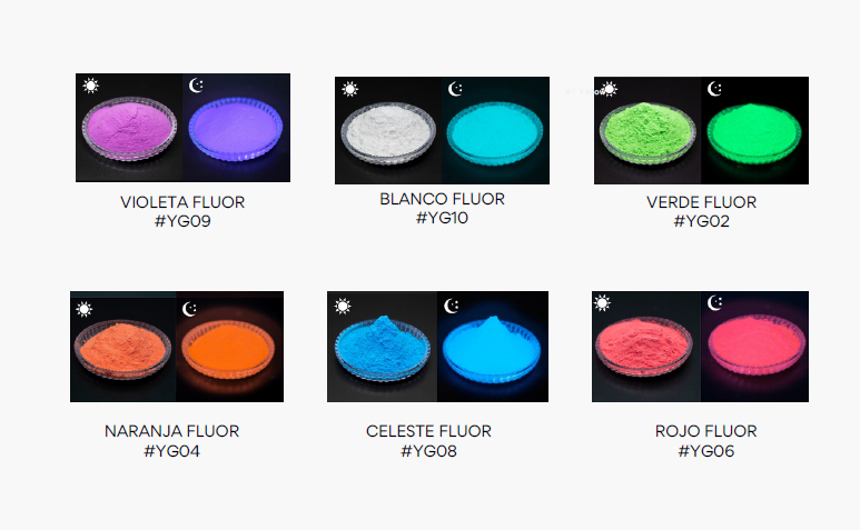 PIGMENTOS LUMINISCENTE DE 5 GR
