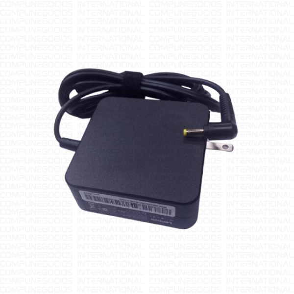 Cargador Laptop Lenovo 20v 3.25A, Punta fina amarilla, cj
