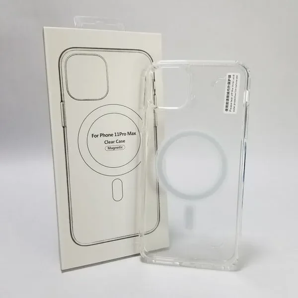 case iPhone 11 pro max, Magsafe Magnetic transparente