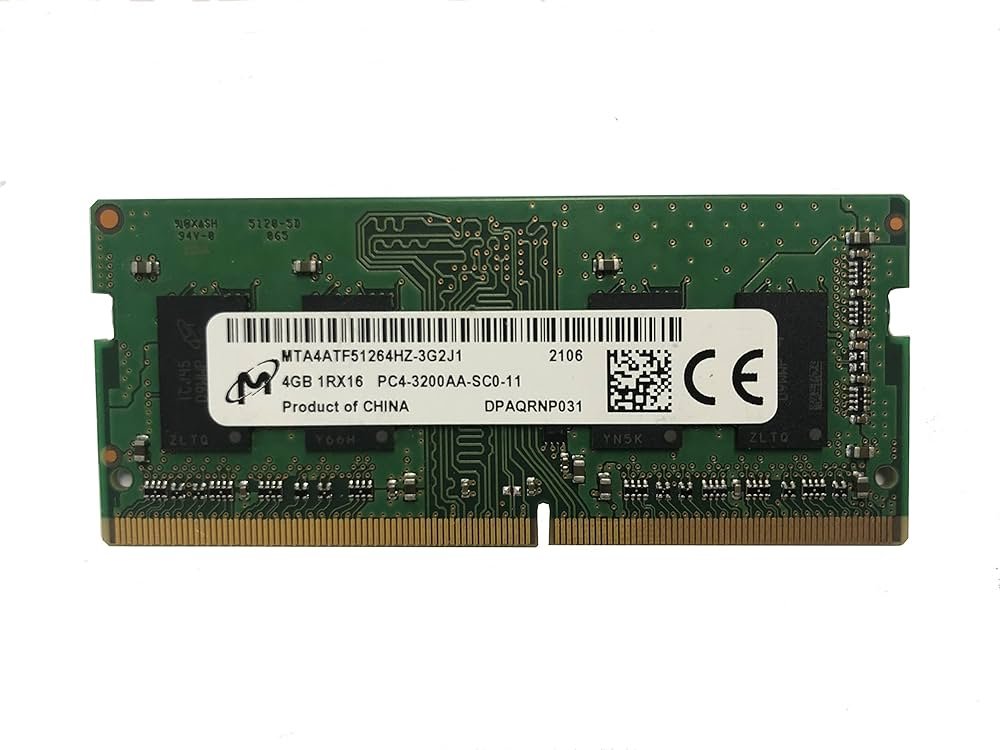 Memoria Ram SO DIMM, Micron 4Gb DDR4