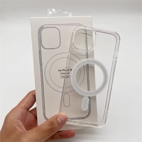 Case iPhone 14, Transparente con MagSafe.