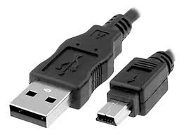 Cable USB A - USB Mini B, Negro