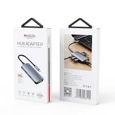 Hub Adaptador Multifuncional Type C, Yesido