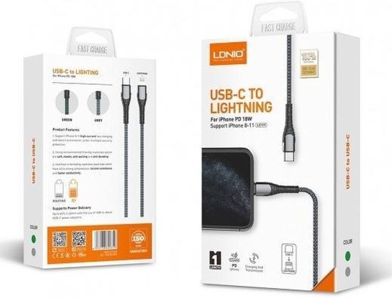Cable Usb C a Lightning, LDNIO
