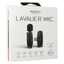 LAVALIER MIC KR11 Yesido,  TIPO C