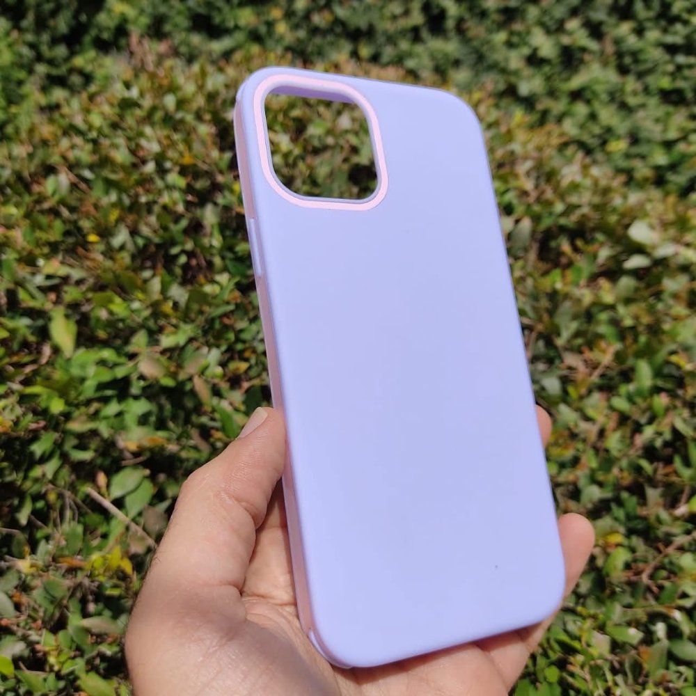 Case iPhone 12 Pro, Silicone morada