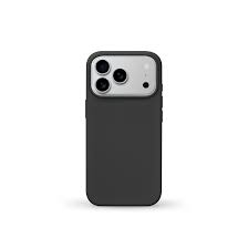 CASE 17 PRO MAX SILICONE , NEGRO