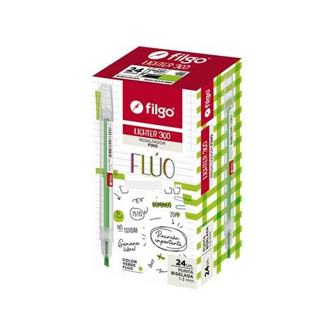 RESALTADOR P. BISELADA LIGHTER 300 FILGO VERDE FLUO