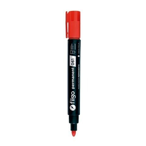 MARCADOR PERMANENTE ROJO PUNTA REDONDA FILGO