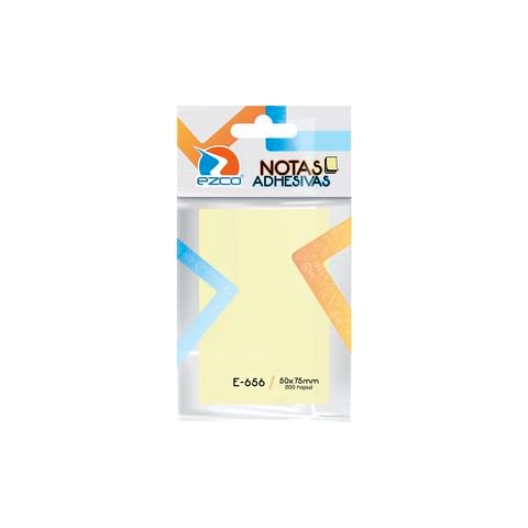 NOTAS AUTOADHESIVAS AMARILLAS 50x75mm EZCO