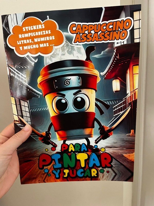 LIBRO PARA PINTAR Y JUGAR CAPPUCCINO ASSASSINO