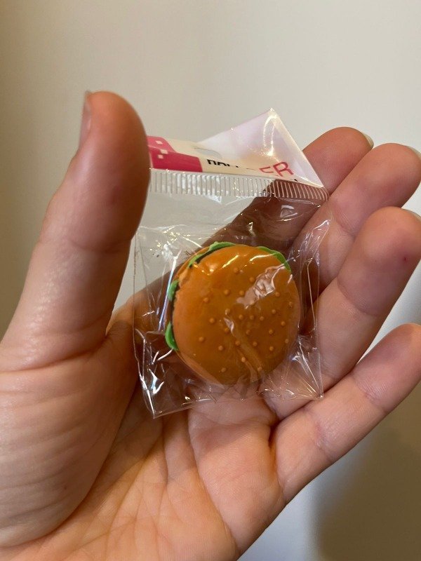 GOMA DE BORRAR HAMBURGUESA