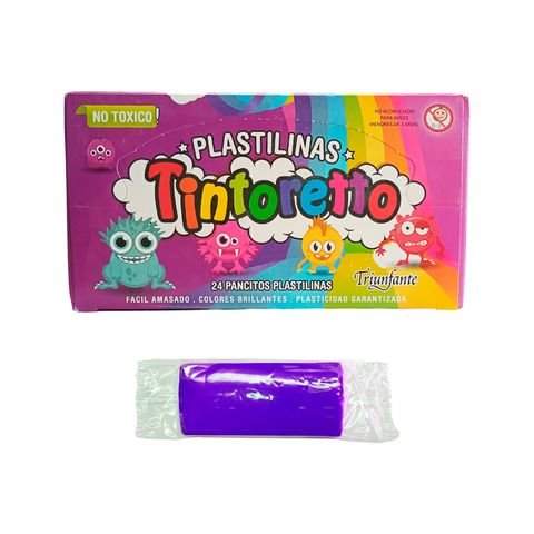 PLASTILINA VIOLETA 25GR  TINTORETTO
