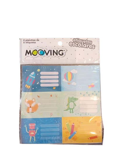 ETIQUETA / ROTULOS JARDIN BOLSA X12 UNIDADES MOOVING