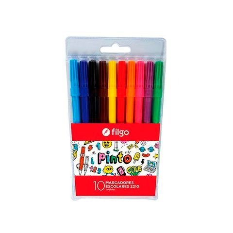 MARCADOR ESCOLAR PINTO EN BLISTER X10 FILGO